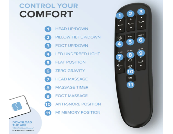 kingship comfort diamond remote control